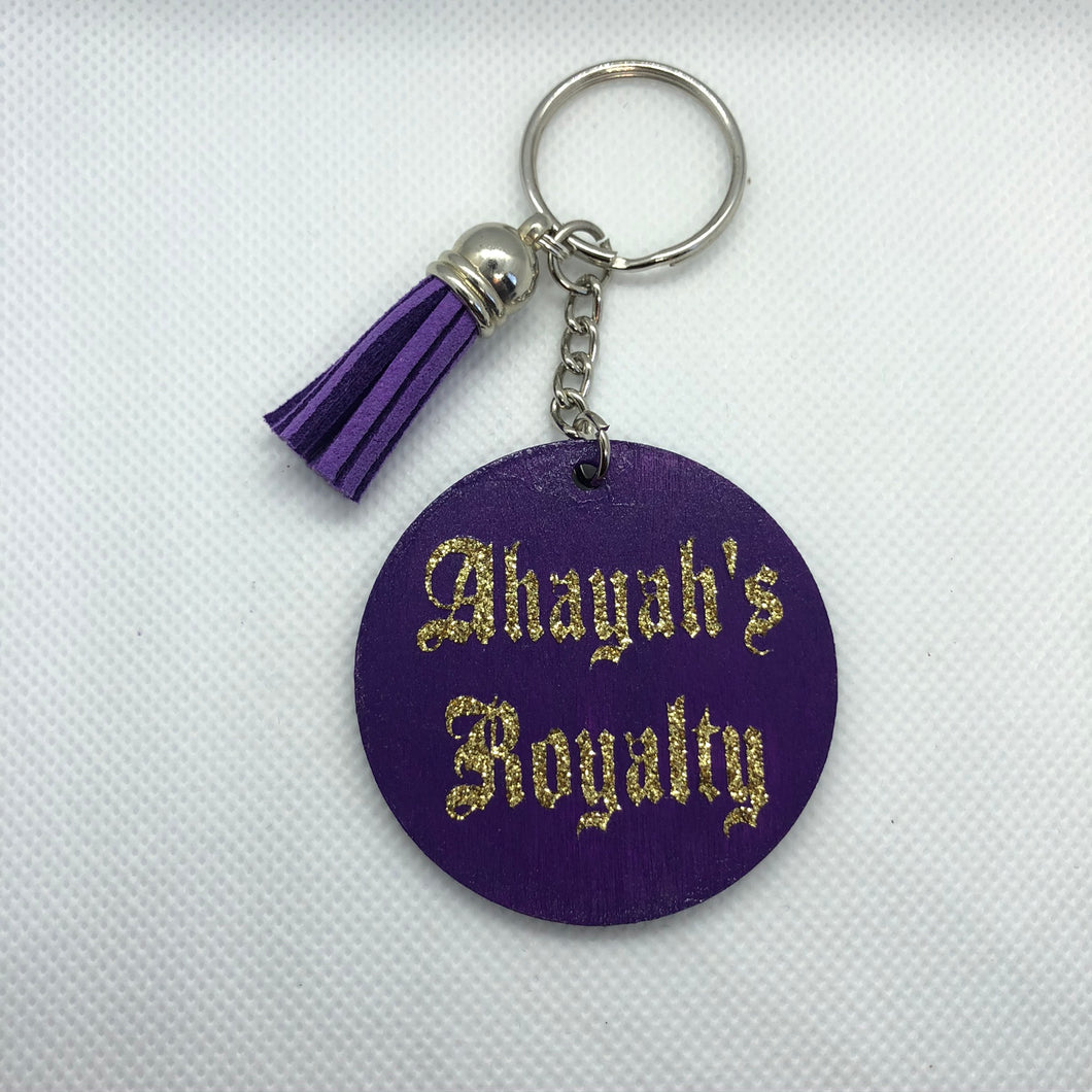 Ahayah’s Royalty Wood Keychain