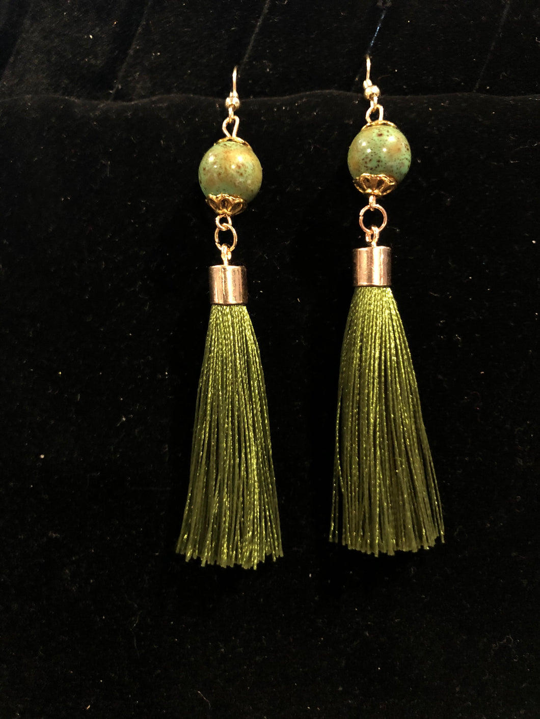 Olive Green Tassel