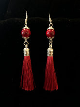 Load image into Gallery viewer, Cherry Red Tassel
